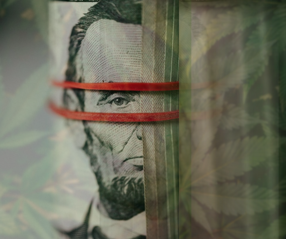 Cash wrapped in weed SAFE Banking