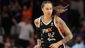 Brittney Griner playing basketball